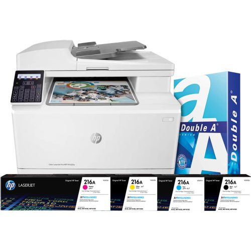 HP Color Laserjet Pro M183fw MFP + 1 Set Extra Toners + 2.500 Vellen A4 Papier