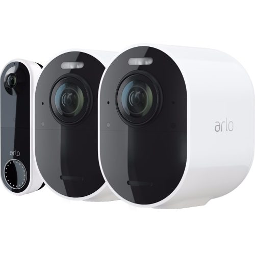 Arlo Ultra 2 Beveiligingscamera 4K Wit 2-Pack + Arlo Wire Free Video Doorbell Wit