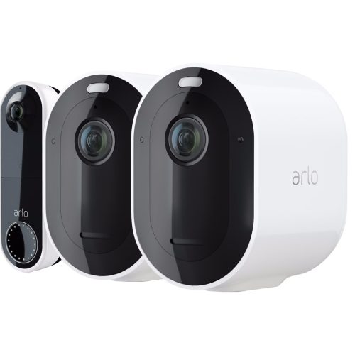 Arlo Pro 4 Beveiligingscamera Wit 2-pack + Arlo Wire Free Video Doorbell Wit