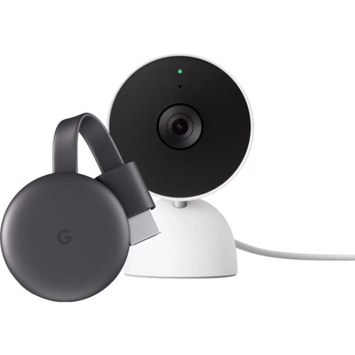 Google Chromecast V3 + Google Nest Cam Indoor Wired