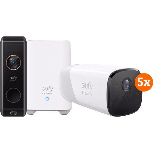 Eufycam 5-pack + Eufy Video Doorbell Dual 2 Pro