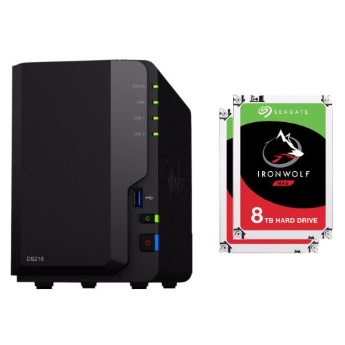 Synology DS218 + 16 TB