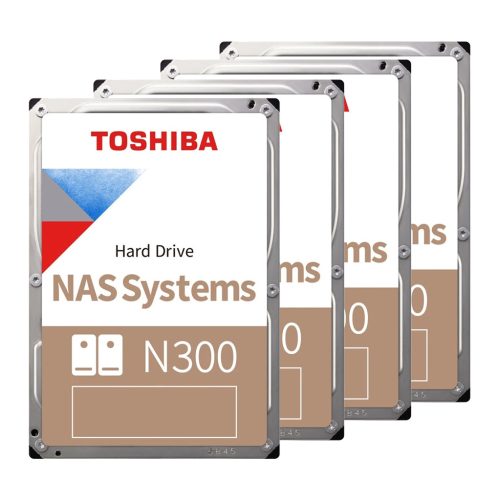 Toshiba N300 NAS Hard Drive 4TB 4-Pack