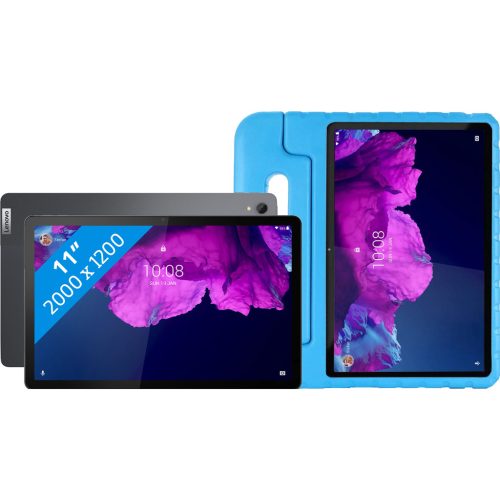 Lenovo Tab P11 128GB Wifi Grijs + Just in Case Kinderhoes Blauw