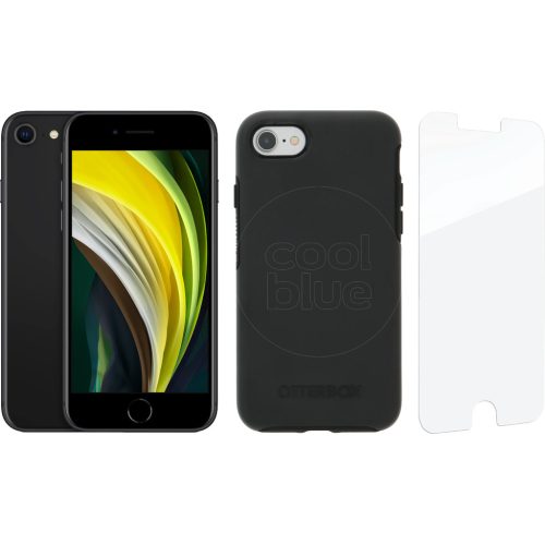 Apple iPhone SE 2 64GB Zwart + Beschermingspakket