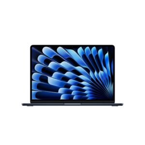 Apple 13 inch MacBook Air met M4 chip: 13,6 inch Liquid Retina-display, 16 GB centraal geheugen, 256 GB SSD-opslag, 12MP Center Stage-camera, Touch ID; Middernacht. Gemaakt voor Apple Intelligence.