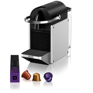 De'Longhi Nespresso Pixie EN127.S, Automatische Koffiemachine, Capsule Koffiemachine voor Één Kopje, ECO-Modus, Espresso en Lungo, Compact Ontwerp, 19 Bar Druk, Silver