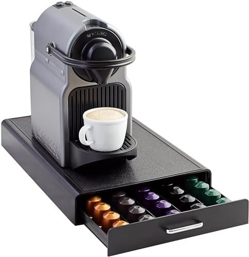 Amazon Basics 1 ladebox voor het opbergen van Nespresso Originalline koffiecapsules